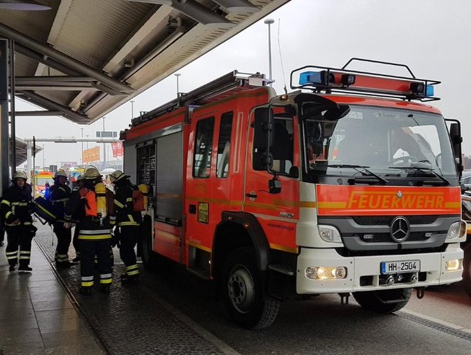 More than 50 injured in Hamburg airport after exposure to ‘unknown substance’ C4dxGAmWMAAotit