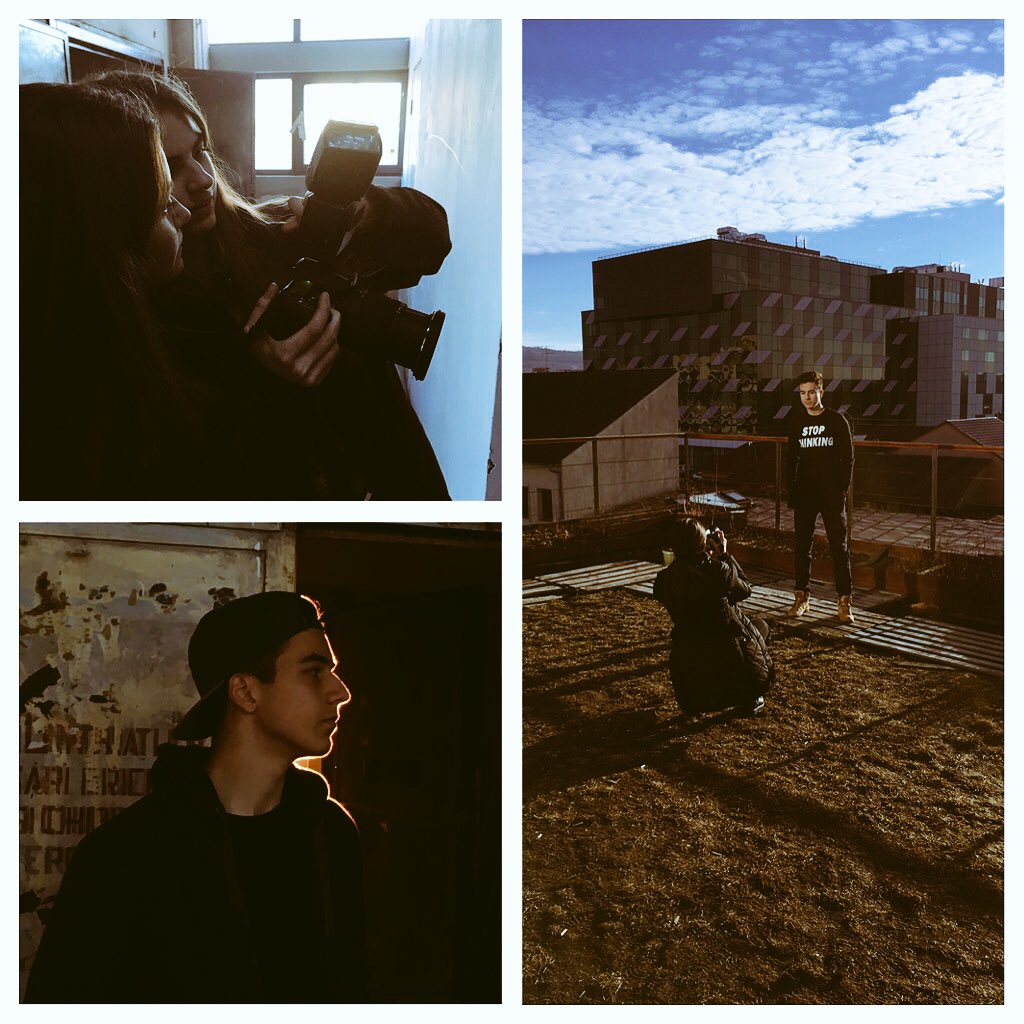 TCol_MediaTeam's tweet photo. Ioana's creative photoshoot for #ASMediaStudies #musicmagazine at The Paintbrush Factory #cluj #rap #fashion https://t.co/xQ9FQbqzrR