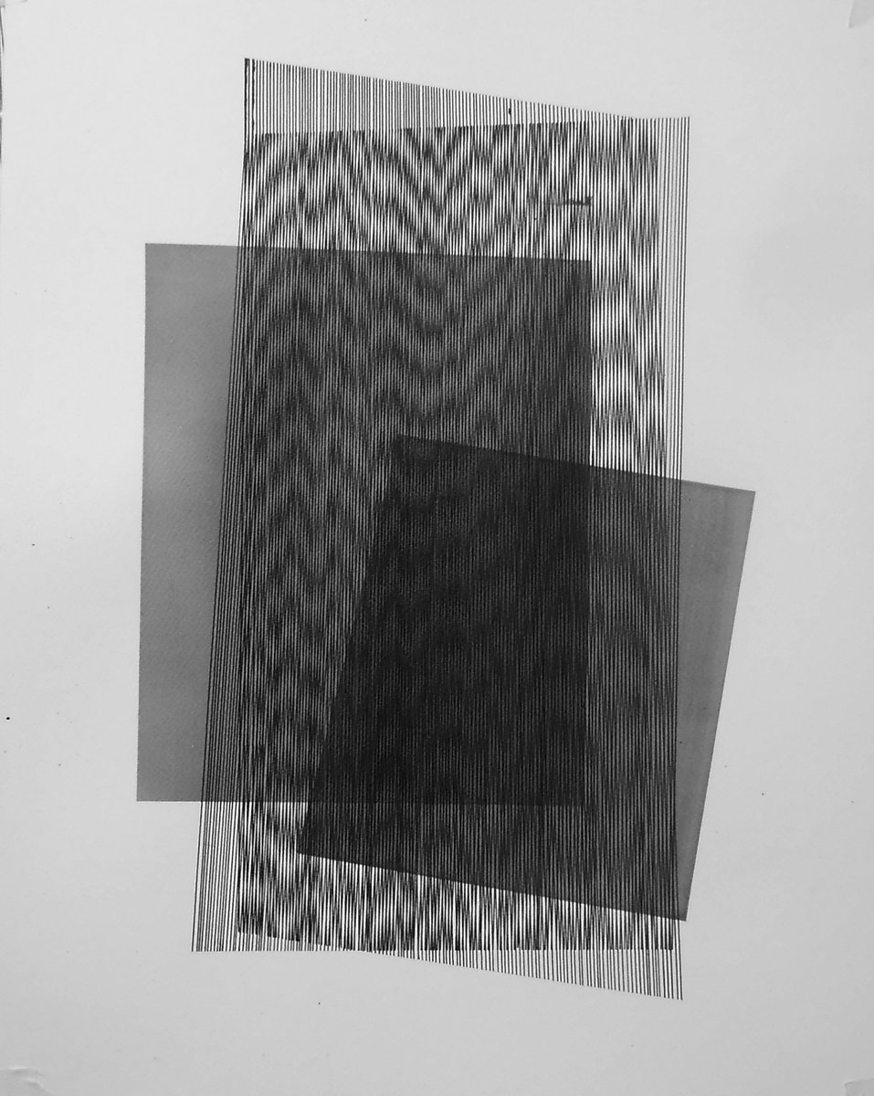 gyulasagi's tweet photo. new experiences with transparency, interferences...black ink on paper, 45x50cm 
 #gyulasagi #transparency #interferences #moiret #art #draw https://t.co/p2Qi5XA1Pd