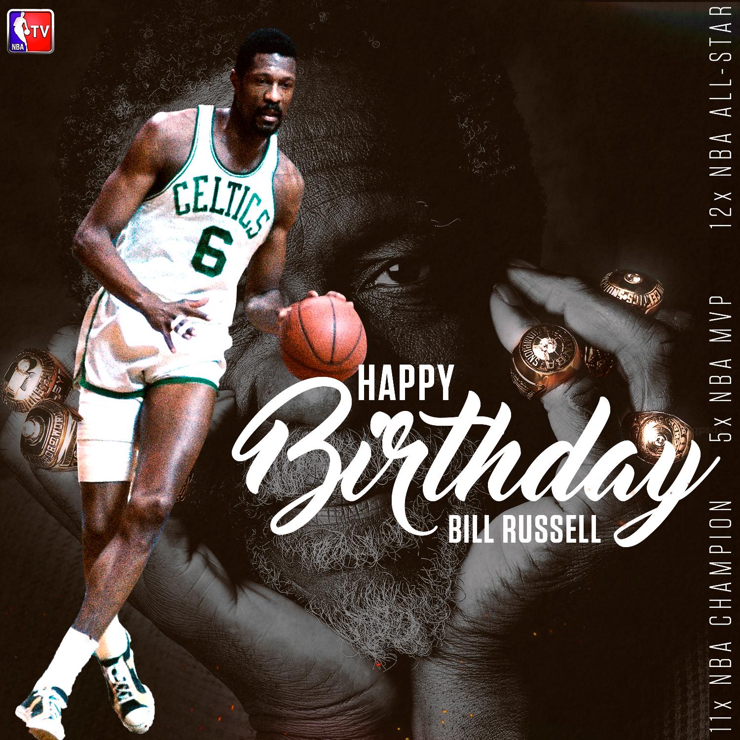 Join us in wishing Hall of Famer & legend Bill Russell a Happy 83rd Birthday!  