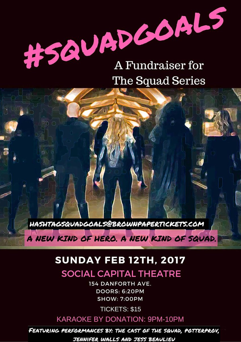 TheSoCap's tweet photo. Have a #SundayFunday full of #comedy, #music #dance &amp; #karaoke in support of an exciting new female-lead dramady #SquadGoals! #Toronto https://t.co/UZZbdARGiY