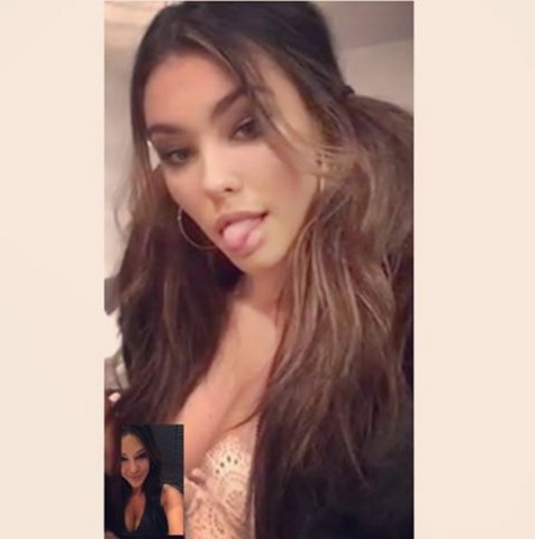 MadisonBeerPOL's tweet photo. Mama Madison na IG (traciebeer) : "💞 Face time with this QT 💞" https://t.co/iReKKqTqfg