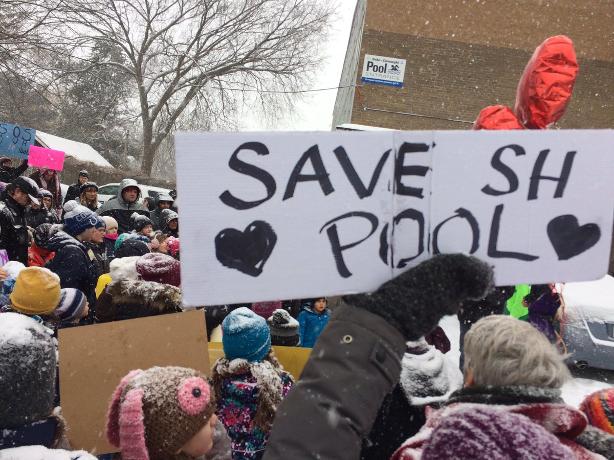 TimAbrahamMusic's tweet photo. @JohnTory Why do all the swim programs offered at SH Pool fill up in a 1/2 hr, yet you want to close the pool? https://t.co/Ov3w803wGG