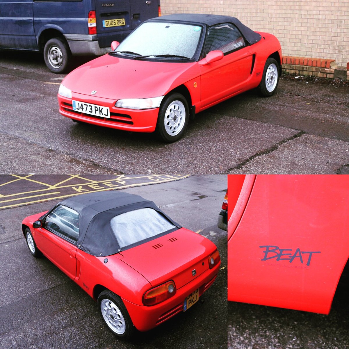 carobsessionuk's tweet photo. Move to the beat: a #hondabeat was also at #riverviewcafe today. Imported as it wasn't sold in the UK https://t.co/Htsg0bClUo