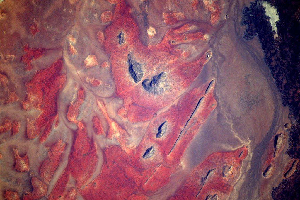 Beaucoup de couleurs différentes en survolant le #Kenya et sa grande diversité de paysages: ici, touches de rouge sur les hauts plateaux 🇰🇪