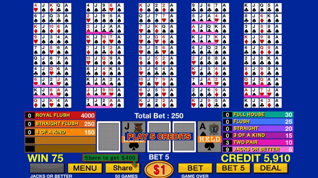 RTrimmer24's tweet photo. #Multi_Video_Poker https://t.co/E2NmWQUlwl