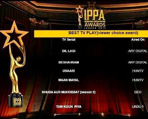 SQaddicts's tweet photo. #Besharam nominated as Best TV Play for #IPPALondon2017. #SabaQamar #ZahidAhmed #PhegencyPR #TeamNJMedia #VisionEvents #LWEntertainment https://t.co/QpMlwwaPCM