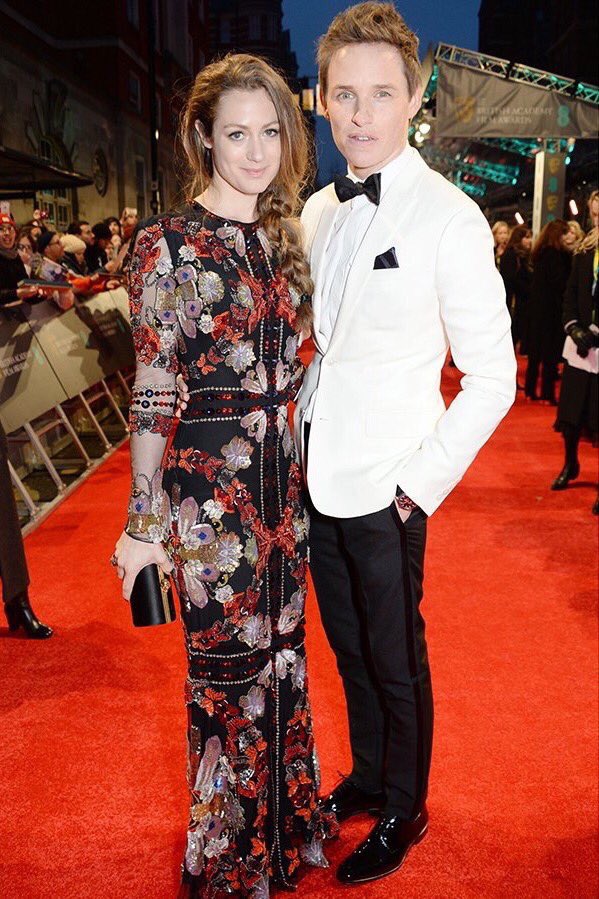 eddieronline's tweet photo. Eddie and his wife on the #EEBAFTAs red carpet https://t.co/JcUP7K7fr4