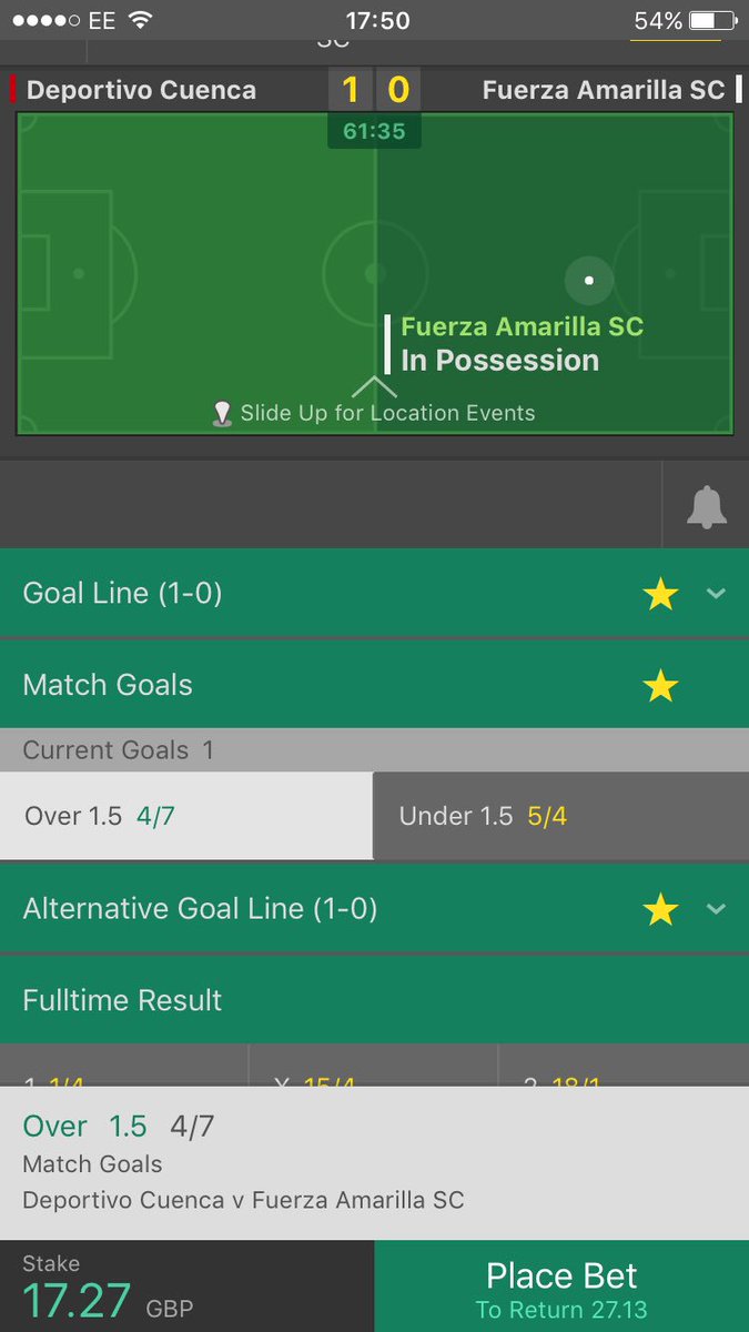 FootyTipsUK3's tweet image. £10 ↪️ £50 Challenge

Bet 2