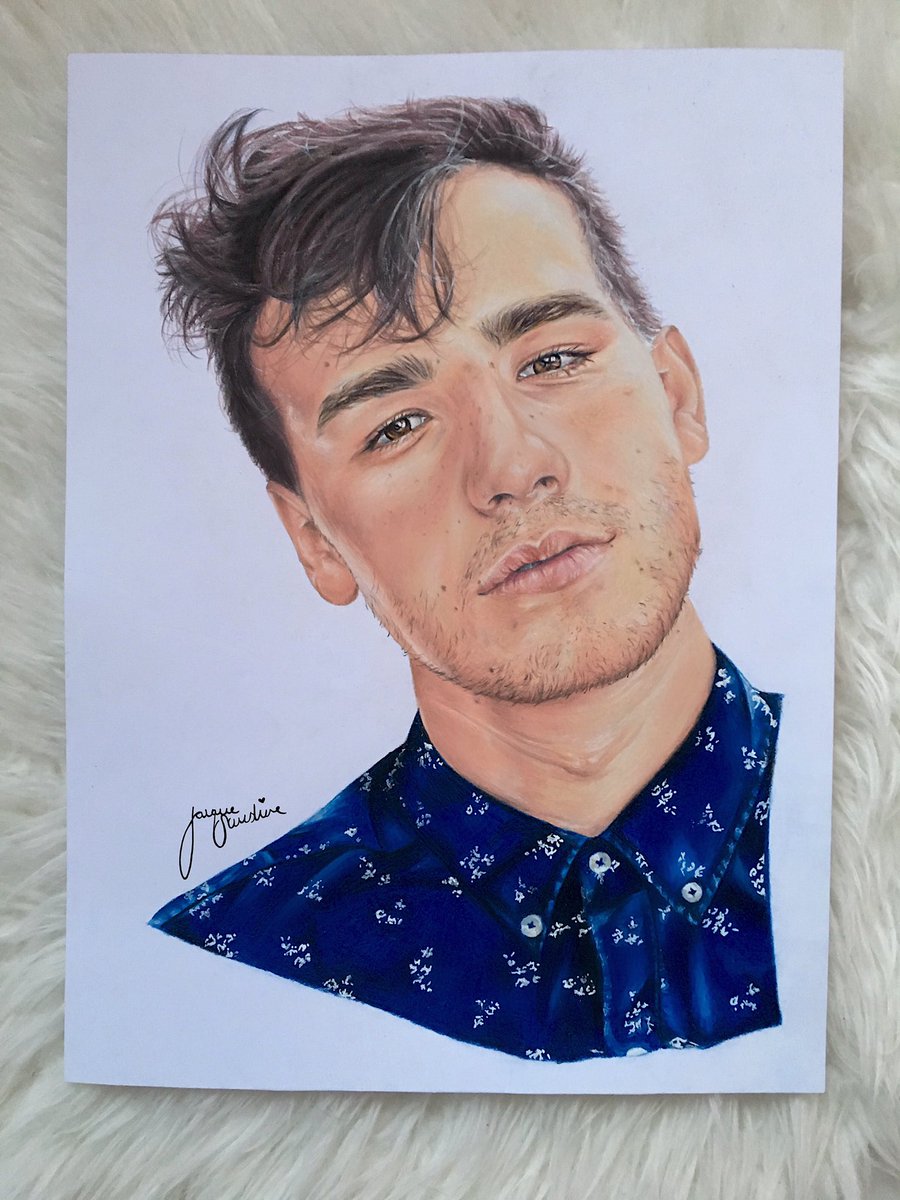 jacquesunshine's tweet photo. final result 💜✏️🎨 and i actually cant wait to meet him! #2days @JacobWhitesides https://t.co/6lRl1DfaCM