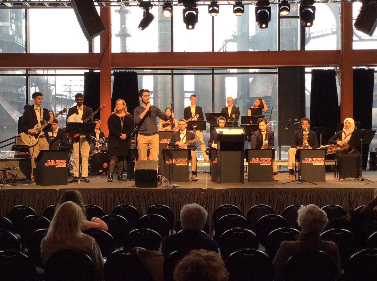 BaratyD's tweet photo. @TheHillSchool JazzEnsemble arriving on stage @ArtsQuest @SteelStacks https://t.co/pkfEgAaeHd