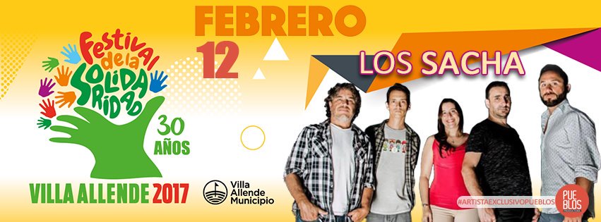 lossacha's tweet photo. Hoy en el Festival de la Solidaridad! Villa Allende, los esperamos!! https://t.co/lsh7QXaclZ
