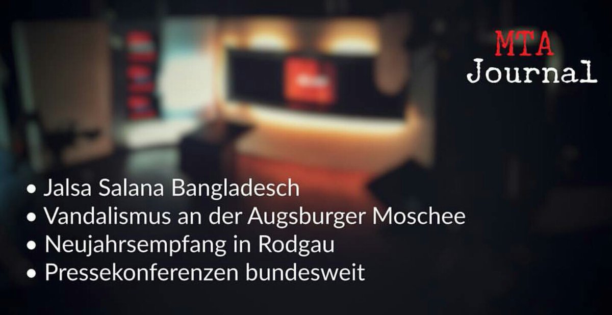 MuslimTvDe's tweet photo. Unsere heutigen Themen auf #MTAJournal LIVE um 20:00 Uhr https://t.co/f9urrrx4g6 https://t.co/QWu4NgEsAe