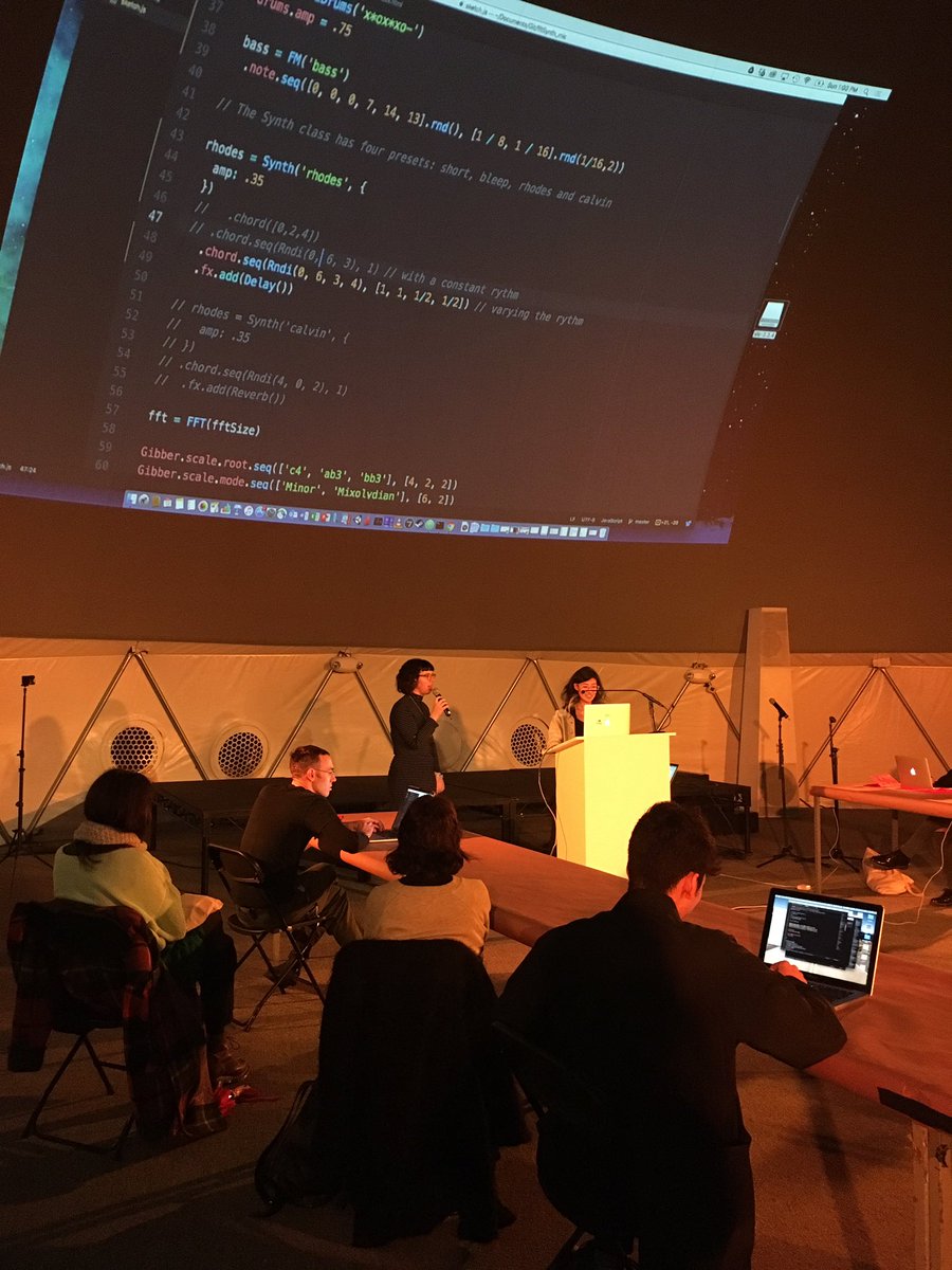 MoMAPS1's tweet photo. #Between0and1 kicks off with @CodeLiberation's music coding workshop. Later, @HONEYDIJON & more! Join until 6pm: https://t.co/9krbdY7wFg https://t.co/yi78K3qAiq