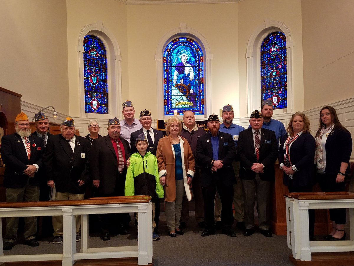 NJDetachment's tweet photo. Members of @NJDetachment and Detach of PA visit the Chapel of the Four Chaplains February 12 https://t.co/S8d68ID3PJ