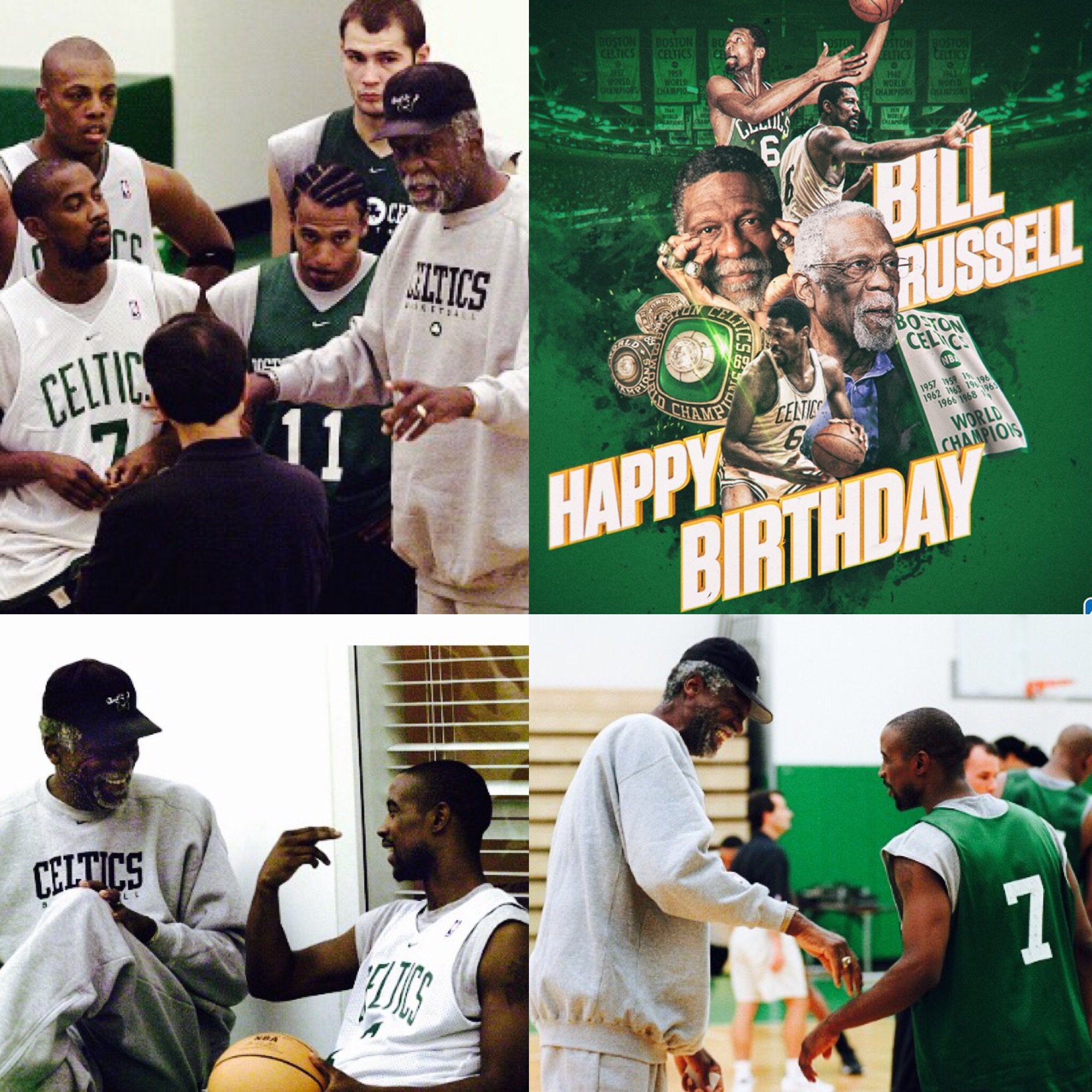 Oh yeah happy birthday to the great Bill Russell have a bless day 