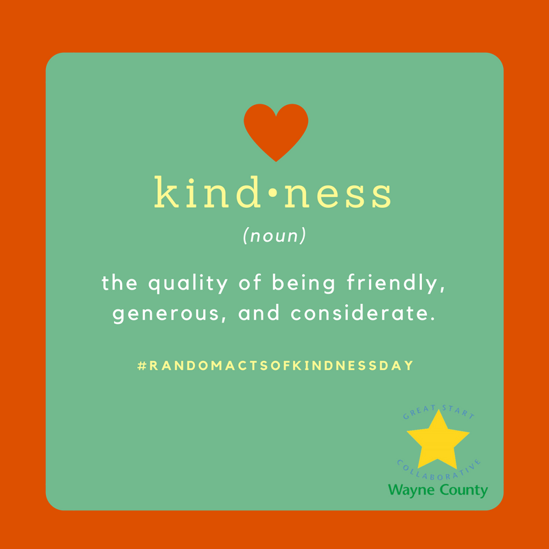 GreatStartWayne's tweet photo. Today kicks off Random Acts of Kindness Week! What will you do this week to be kind?
#rakweek2017 #greatstartwayne
https://t.co/ZW976NajDz https://t.co/vQbnKskW3s