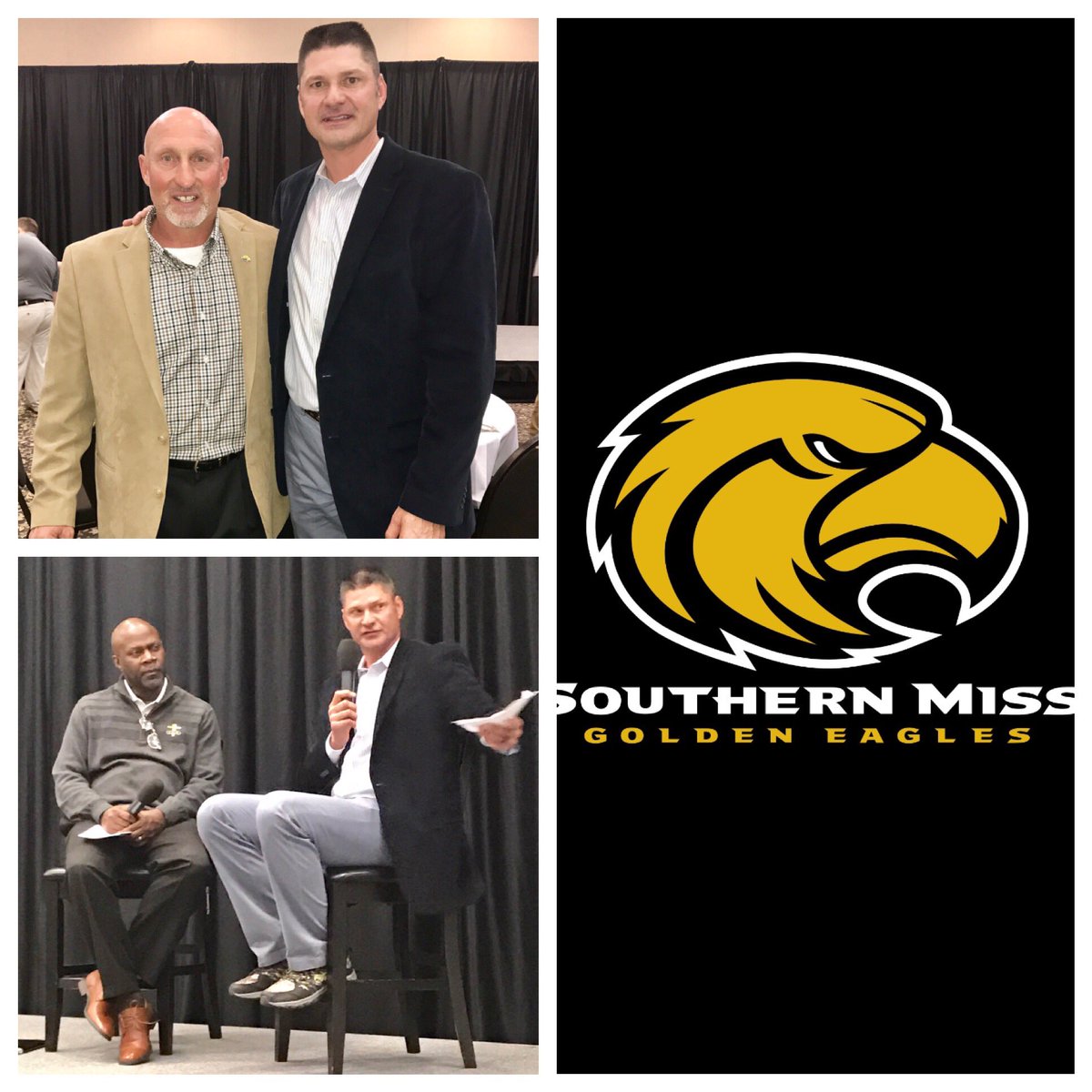 realbenmcdonald's tweet photo. Awesome nite speaking at the @SouthernMissBSB banquet. Met some wonderful people, Coach Berry and @spotesfca great folks. #realtreeshoes ⚾⚾ https://t.co/CRPbMbZTd4