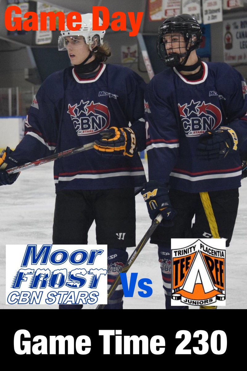JRStarsCBN's tweet photo. GameDay! Stars travel to whitbourne to take on the flyers! Game time 230 #gostarsgo #retweet https://t.co/D5F0xMvnNY