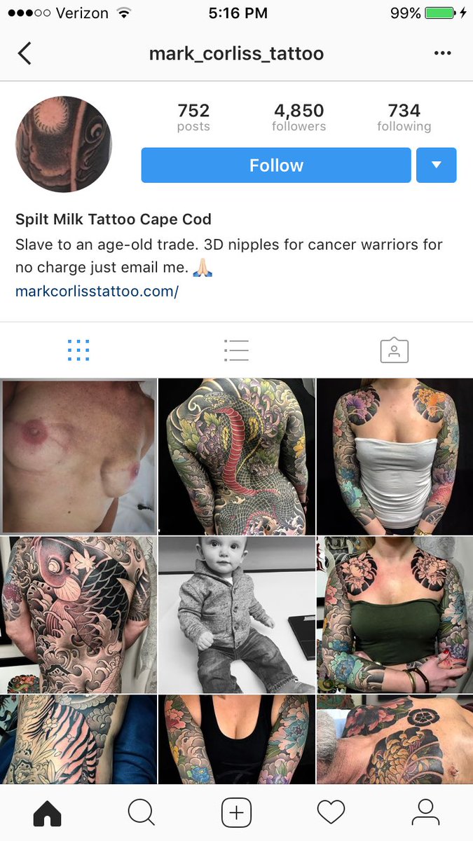 Jprz1321's tweet photo. This artist does free nipple tattoos for those who have battled breast cancer, this is amazing. https://t.co/ECCih437JR