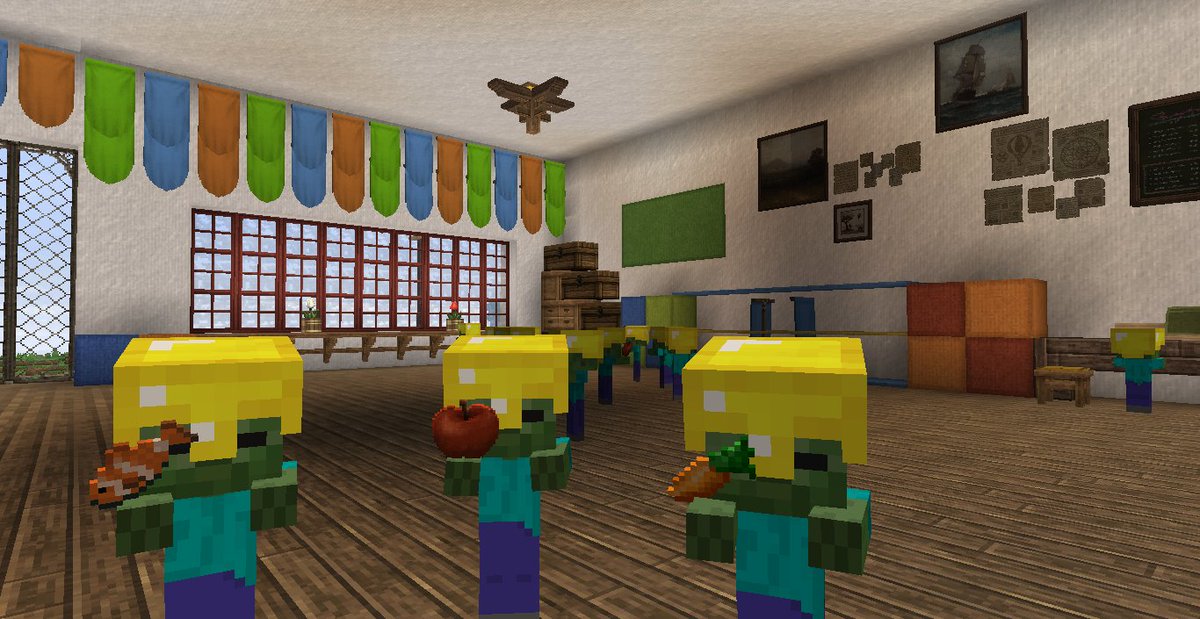 87 幼稚園 保育園 マイクラ建築60分一本勝負 Togetter