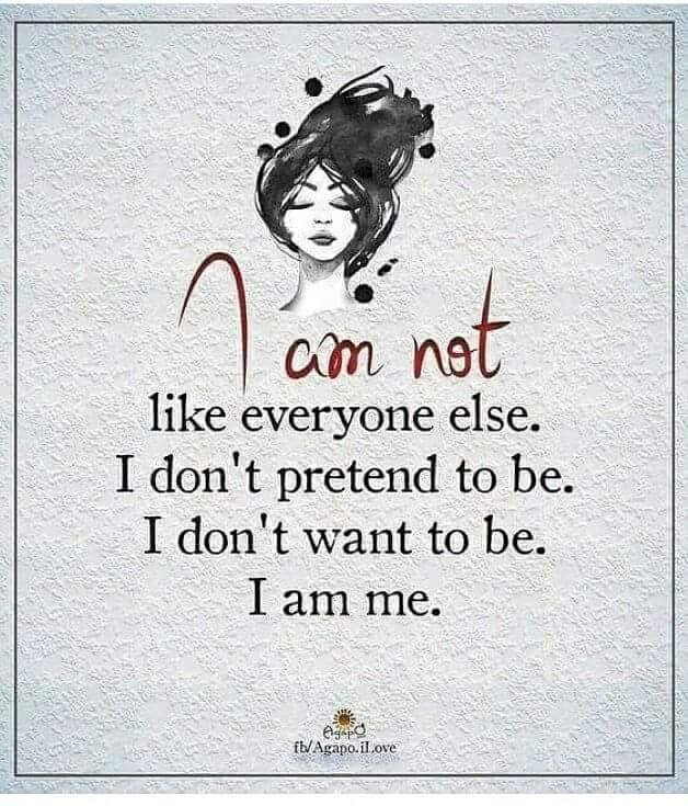 ourjourneyalive's tweet photo. I am not like everyone else. I don't pretend to be. I don't want to be. I am me. #GETLOUDGETOUT @ourjourneyalive #SundayBrunch https://t.co/JAIkTMfnM2