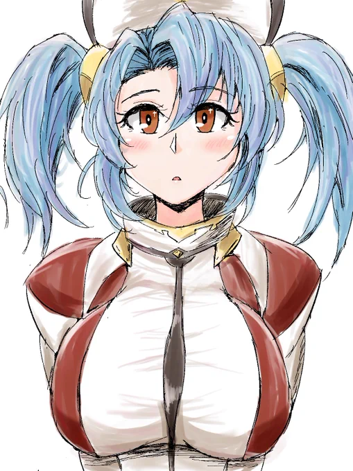 リハビリ兼ねてソフィアちゃん落書き服だいぶ適当(ベルト端折ってたりとか) 