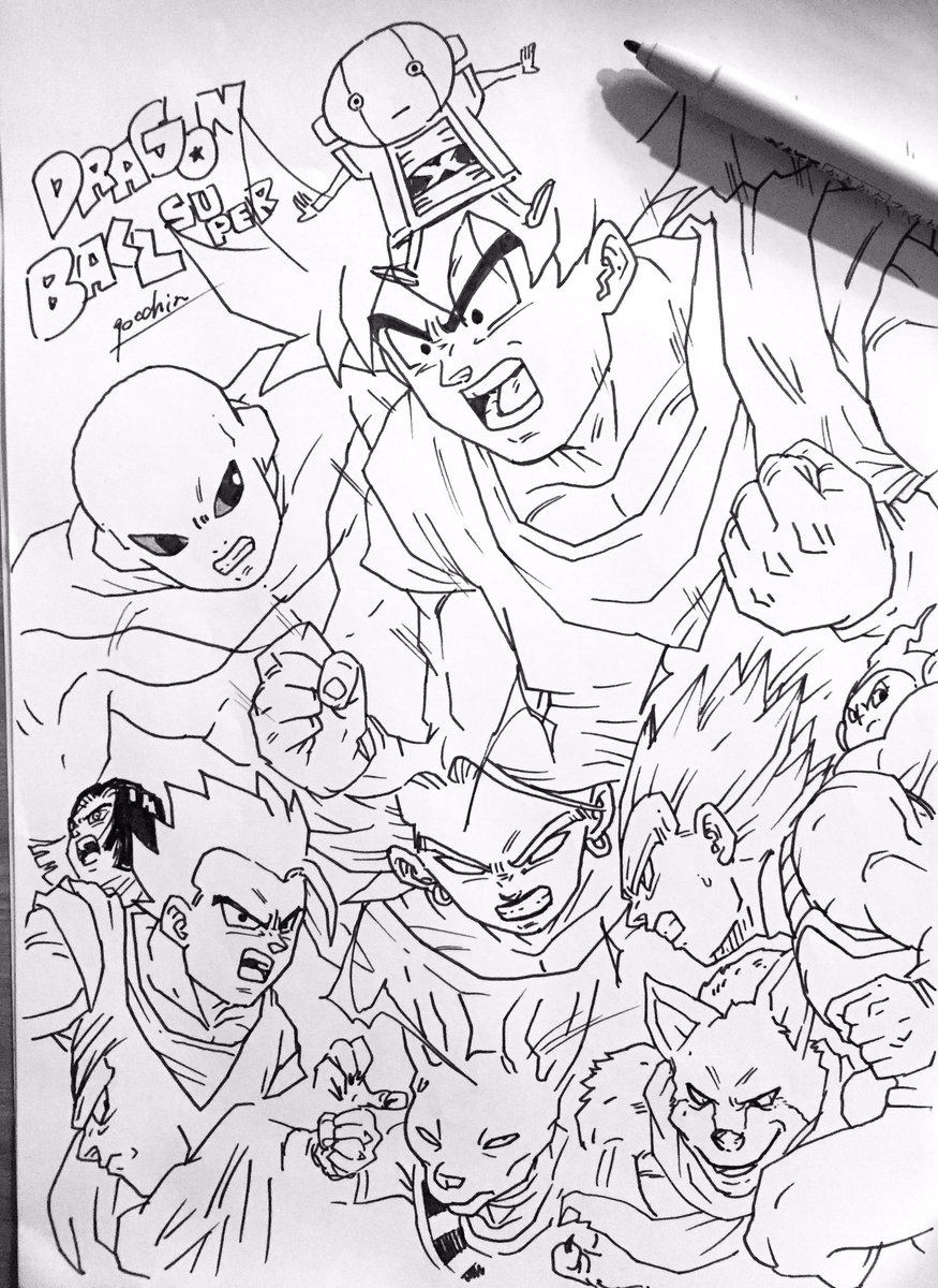 孫呉陳 در توییتر 新op見ながらつらつらと30分コース 悟飯 前髪いらないんだな あと全王様は餃子並に難しい 感情表現が少ない分 シンメトリーに描かないと一気に似なくなる ドラゴンボール超 ドラゴンボール