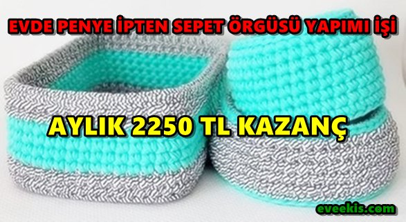 evdeekisler's tweet photo. Evde Penye İpten Sepet Örgüsü Yapma İşi -  https://t.co/HgHhdYPunB https://t.co/dfZkaUQX7x