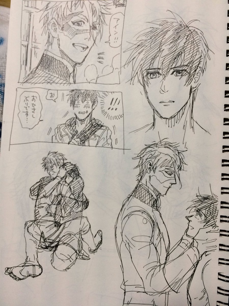マスクオフ練習落描き
そして流れるように役者パロへ…✨😌✨ 