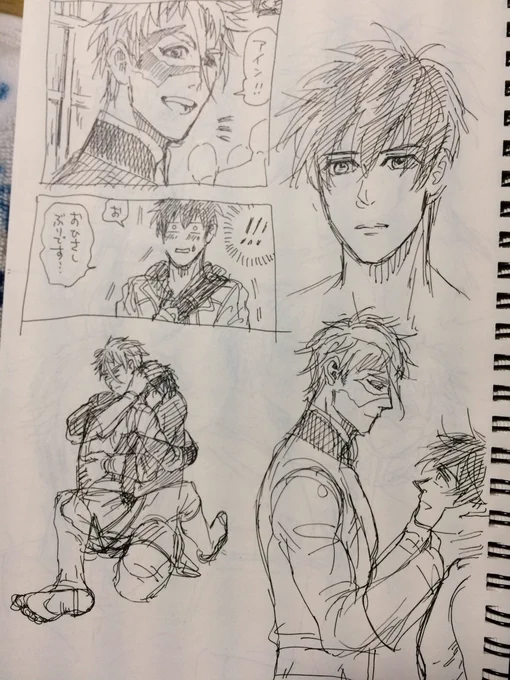 マスクオフ練習落描き
そして流れるように役者パロへ…✨😌✨ 