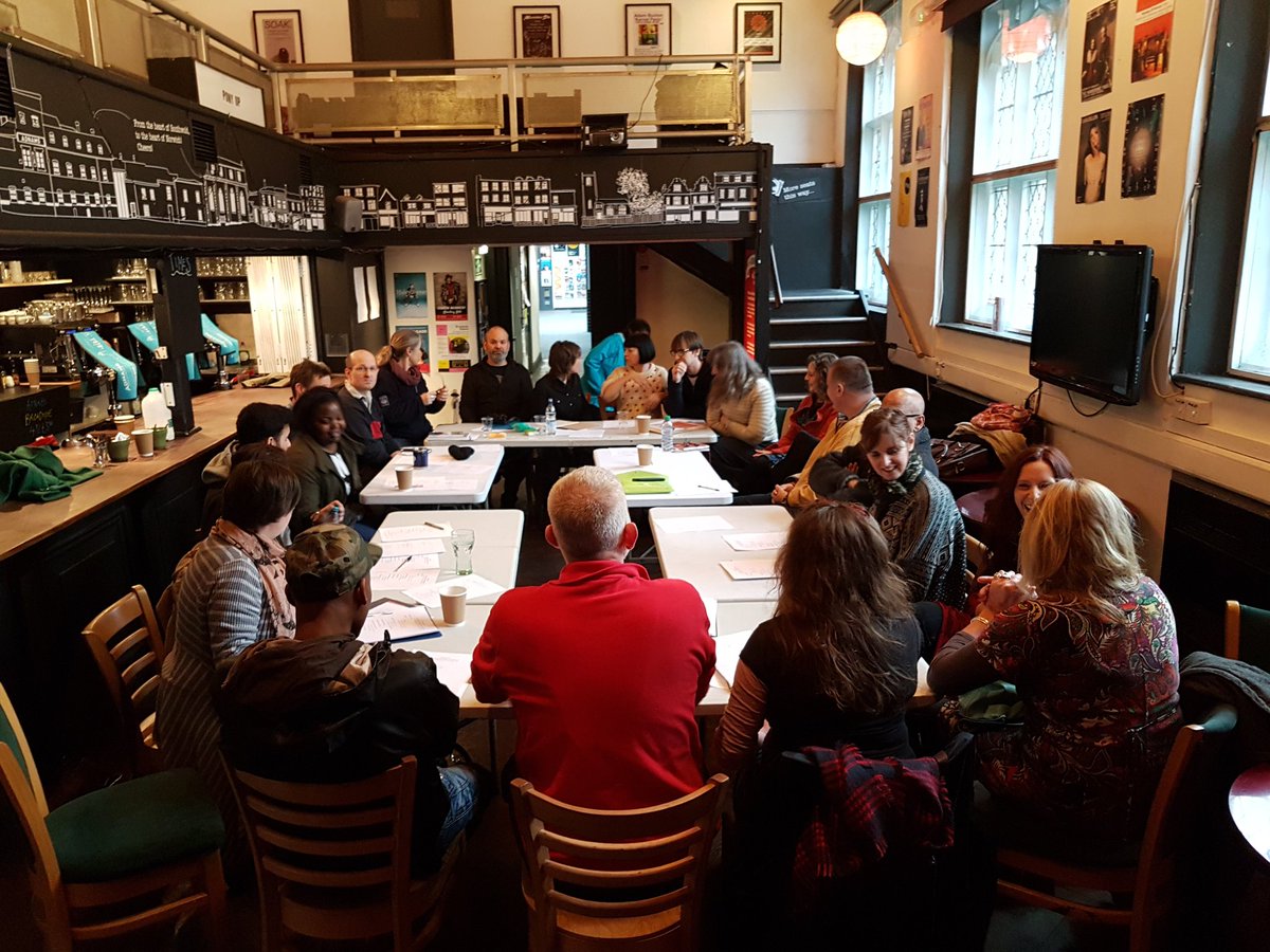 thecommonlotnc's tweet photo. Research meeting today for "Come yew in". Researchers have a huge wealth of material. Music and food laid on. What a lovely experience https://t.co/foLpPjfM2t
