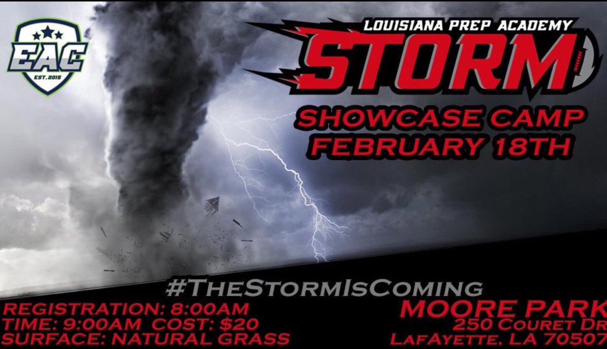 Coach_Tib's tweet photo. Gentlemen, you still have a chance to play ball after college. Believe in yourself and show us you want it! @laprepstorm #thestormiscoming https://t.co/e9X9xKGKb0