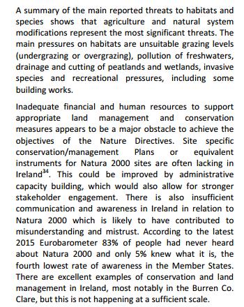 Irishwildlife's tweet photo. The @EU_Commission this week lambasted Ireland for not doing enough to protect nature citing "Inadequate financial &amp; human resources" https://t.co/BMnAqbOyaz