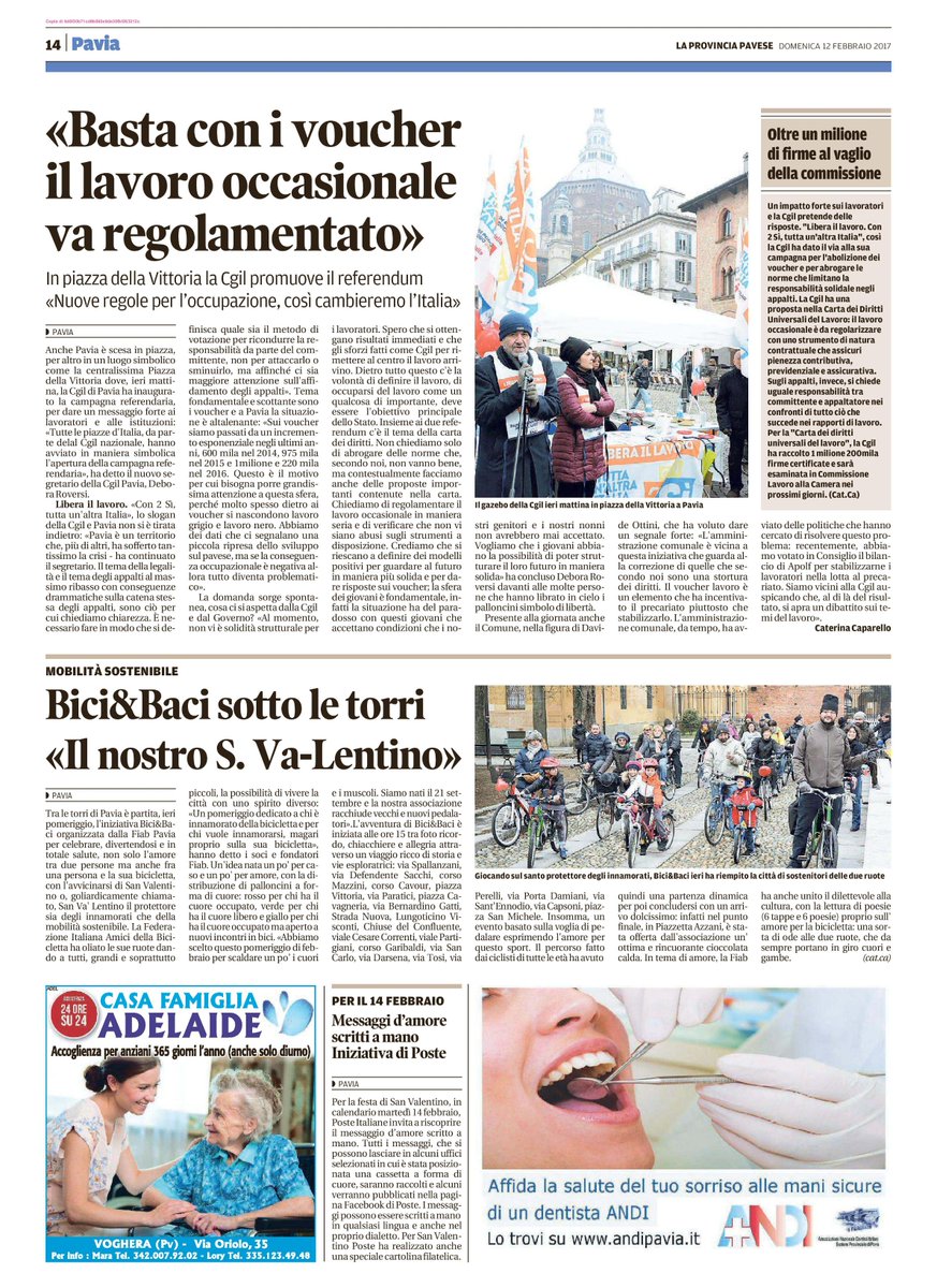 andipavia1's tweet photo. Continua la campagna di comunicazione #ANDIPavia: oggi sulla @provinciapavese nelle pagine di cronaca.
#DENTISTIANDIPAVIA https://t.co/6NzWOL3rFF