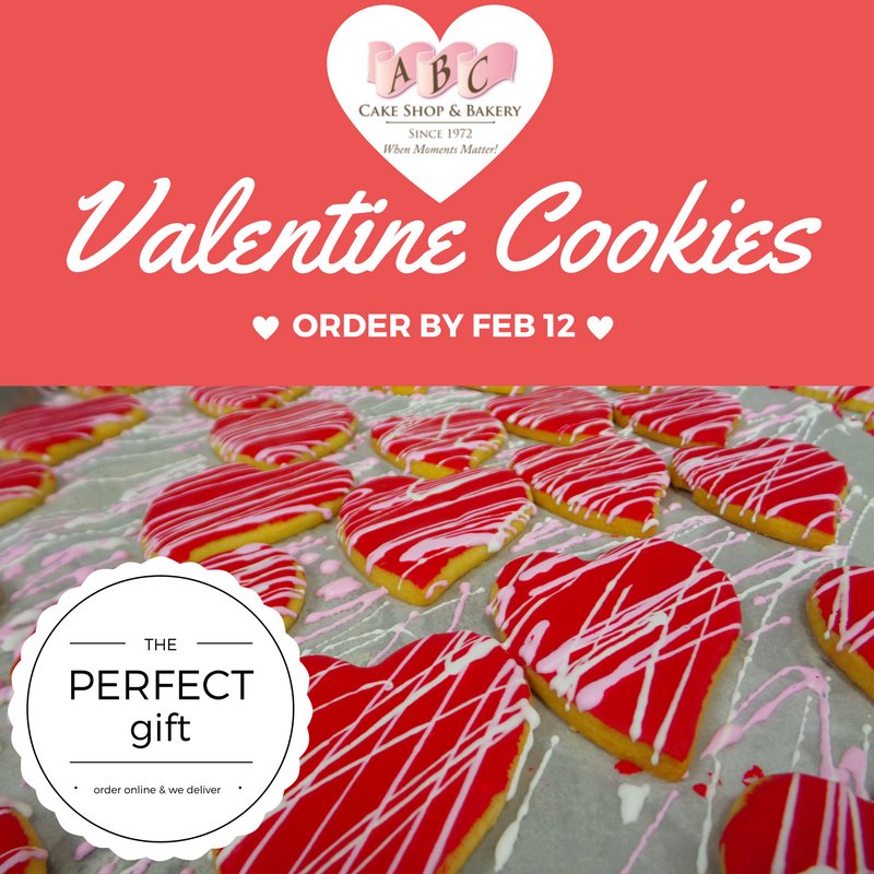 ABCCakeShop's tweet photo. Time is running out, and we know you're looking for those last minute gifts. We've got you covered! #abccakeshop #valentinesday #cookies https://t.co/5rGXXP5ry7