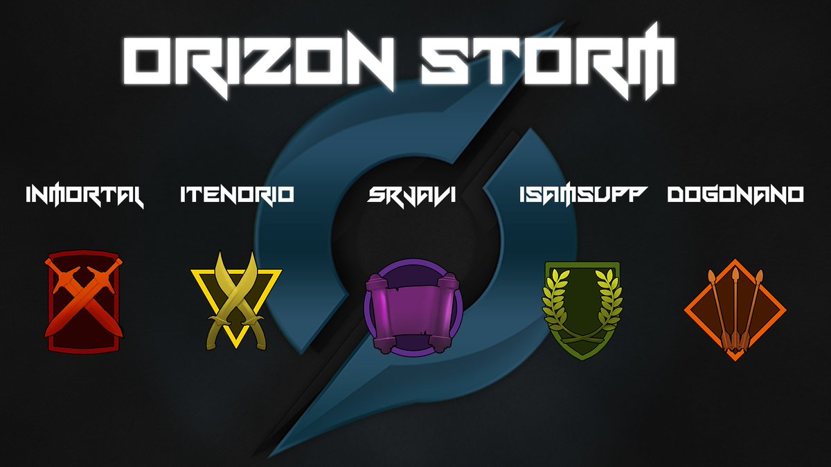ClubOrizon's tweet photo. [#SMITE]
Presentamos nuestras 2 squads de Smite:

- @OrizonStorm 
- @OrizonLightning 

Mucha suerte‼️
#BeOrizon https://t.co/AB1eOS2xPX