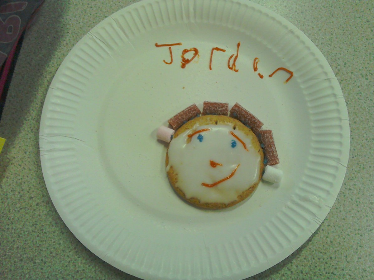A "listening to God" biscuit made at Church next Door.