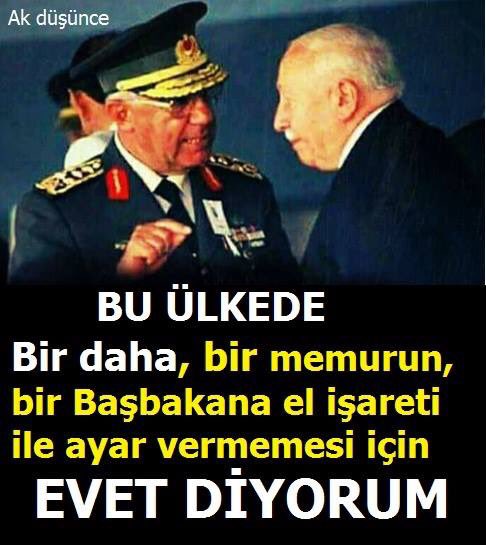 Bu ülkede birdaha,bir memurun,bir başbakana el işaretiyle ayar vermemesi için#YürüyüşümüzEVET