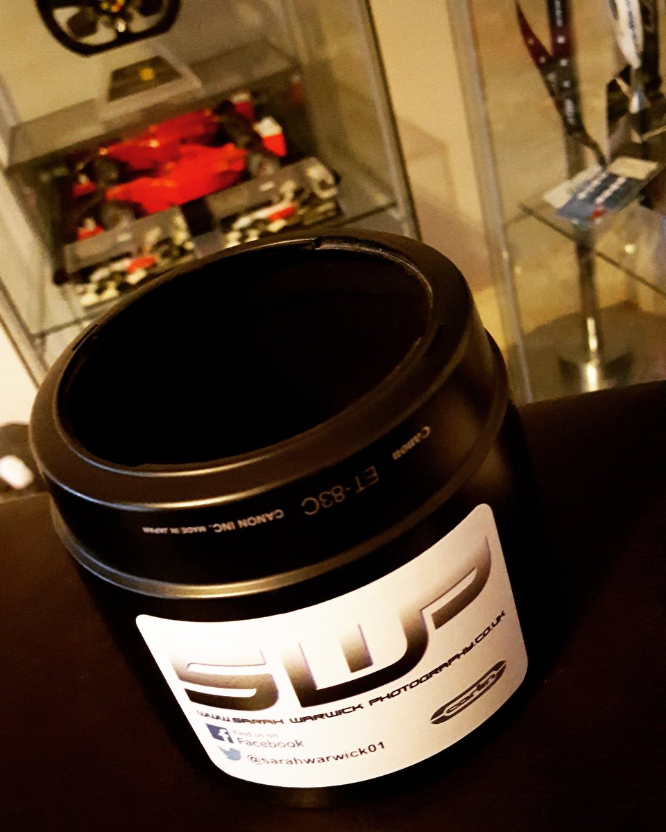 sarahwarwick01's tweet photo. Freshly stickered up lens hood. 22 days until ๐ท time. Hurry up 6th March!! #SWP #stickersarecool #motorsport #Carlin #2017prep https://t.co/8SPvYQhyLs