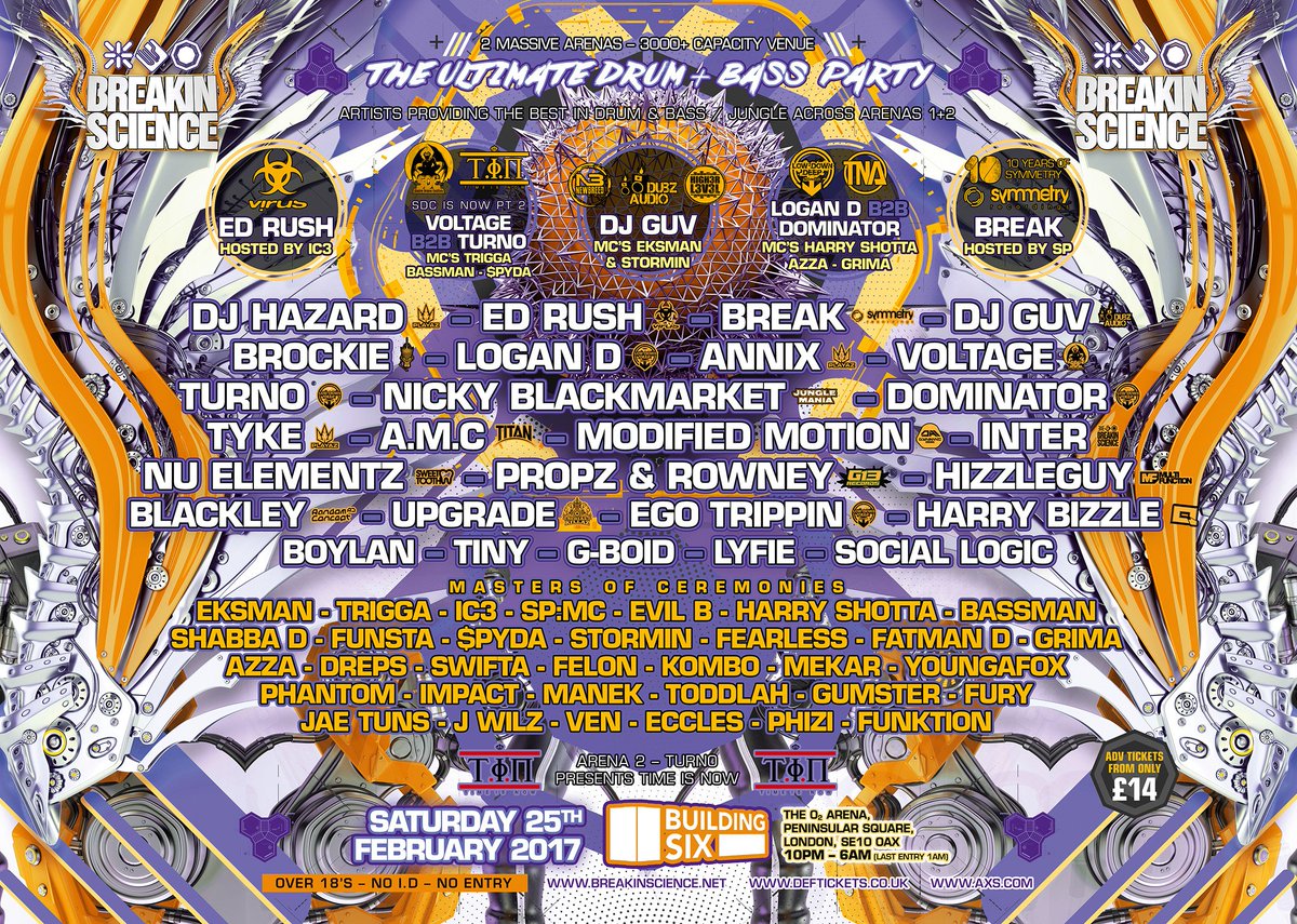 breakinscience's tweet photo. 13 Days &amp; counting! @breakinscience returns to @BuildingSix 25.02.17 tickets https://t.co/gvqoEEDeJH info https://t.co/sS3X5XqjCH RT #dnb https://t.co/m64DeNoNnS