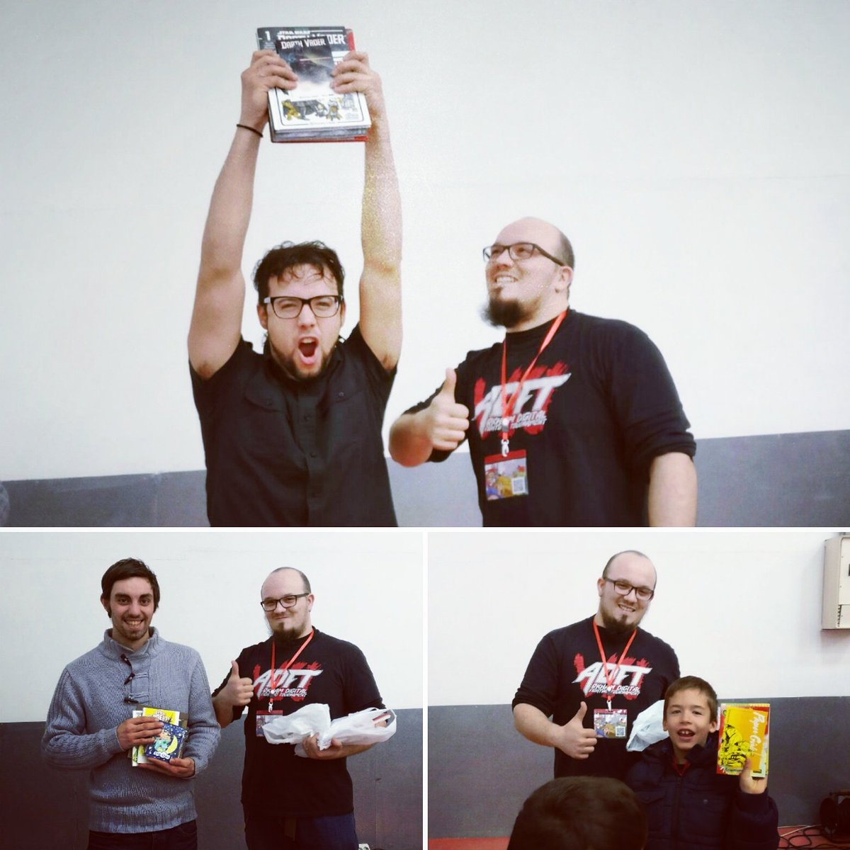ArkhamTeam's tweet photo. ¡¡Aquí teneis a los ganadores del torneo de #StreetFighterV en #Vicomic con sus premios!! 🎮
1- Hadhod
2- Hohen
3- Vladi
#arkhamteam https://t.co/EZQh1eBFSI