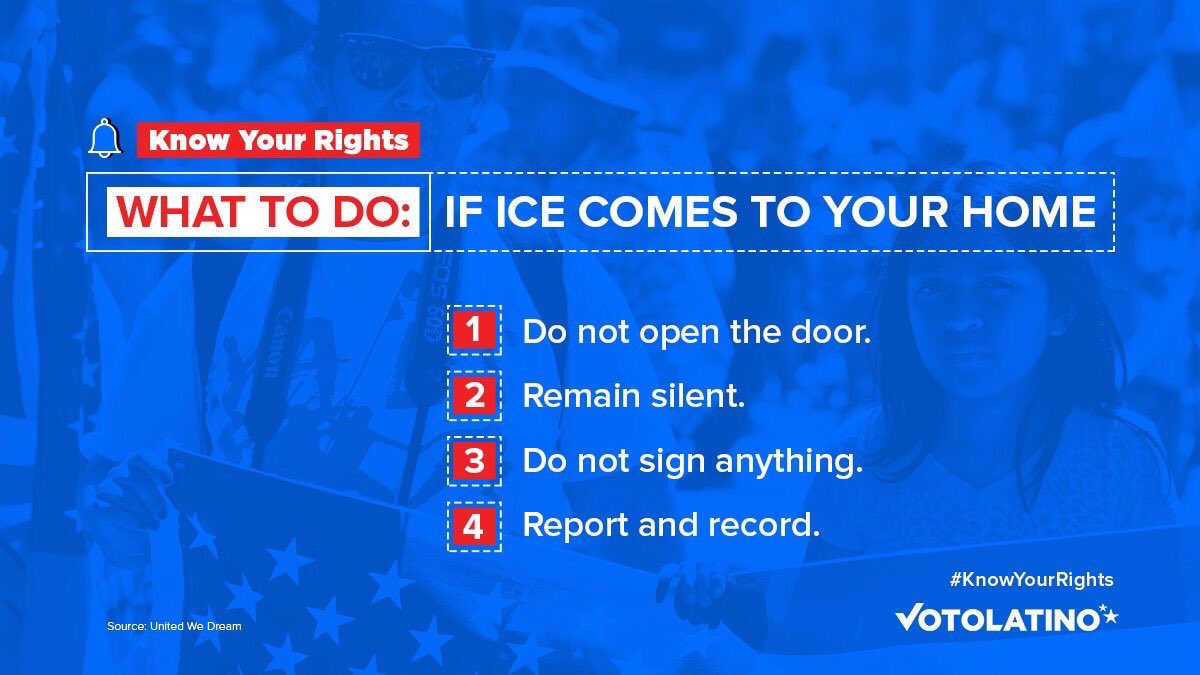 SunsetIsLoved's tweet image. Know your rights. 
#ICERaids #ICE
