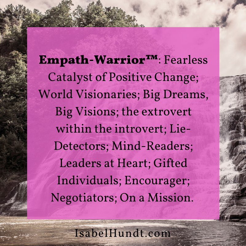 IsabelKHundt's tweet photo. Are you an #empath? You may be an #empathwarrior as well! Give this a look. https://t.co/laW2qZUVco https://t.co/8yEN5yz30s
