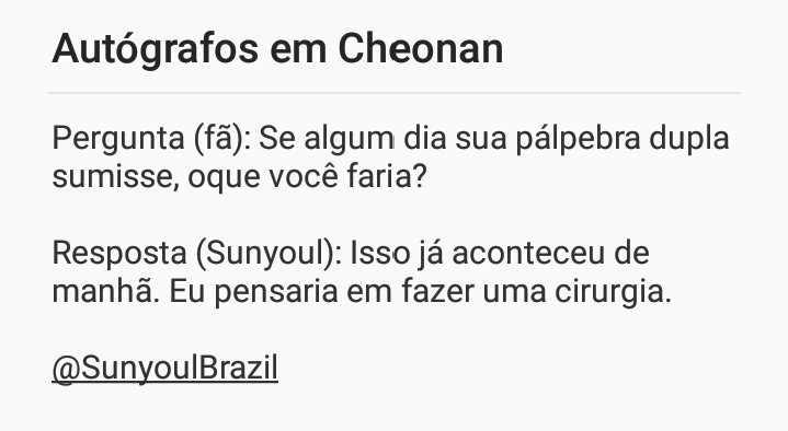 SunyoulBrazil's tweet photo. [Fansign/Trans] Autógrafos (fansign) em Cheonan
#Sunyoul #Up10tion #Honey10 https://t.co/HuTICCSRca