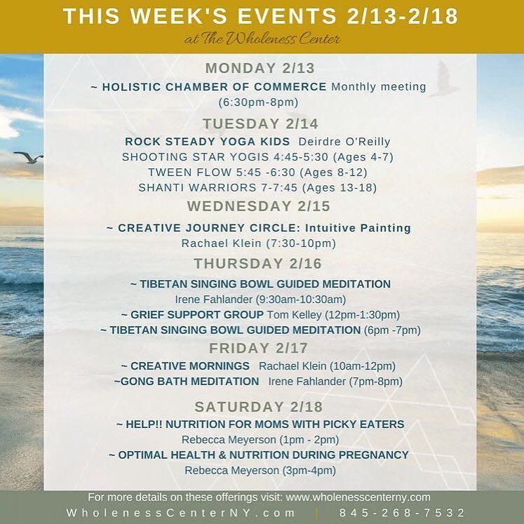 WholenessC's tweet photo. >>WEEKLY EVENTS CALENDAR<<
HCC meeting--kids yoga--creative journey--singing bowl meditati… https://t.co/02kcmU3Rqx https://t.co/f1JKTf3Cpo