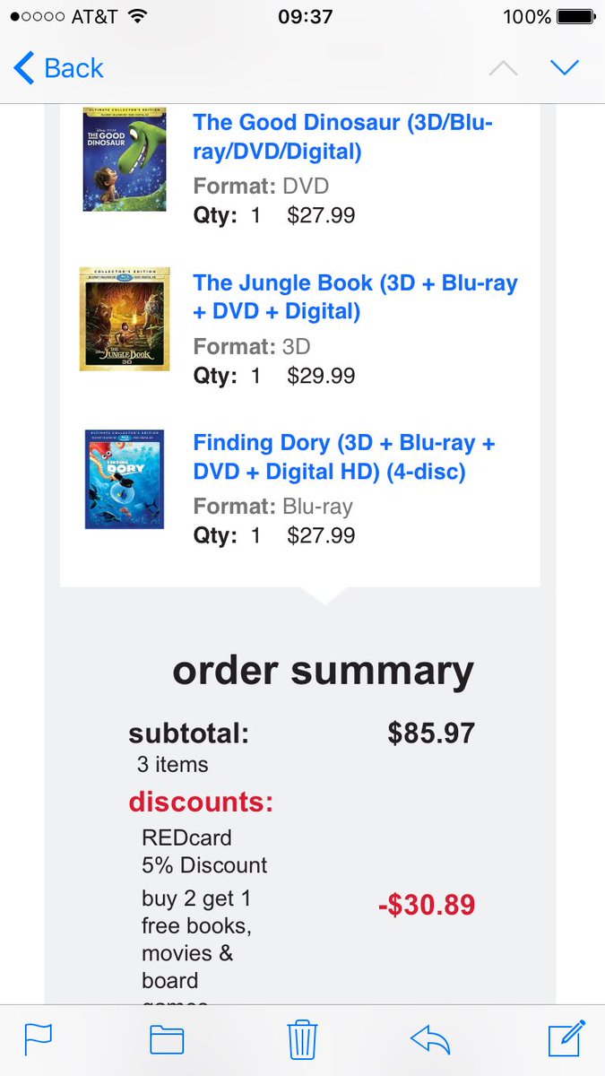 CriterionDigest's tweet image. Targets B2G1 made it where I got these 3 #Disney 3D titles for under $20 each!