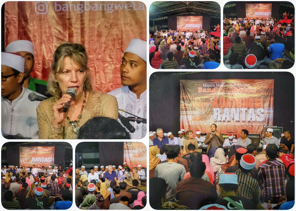 DanangJunior's tweet photo. #BbWFeb malam ini kedatangan tamu dari Amerika. Beliau adalah Ibu Anne K. Rasmussen. Seorang peneliti Musik Etnologi Arab https://t.co/1BqUOuXmZJ