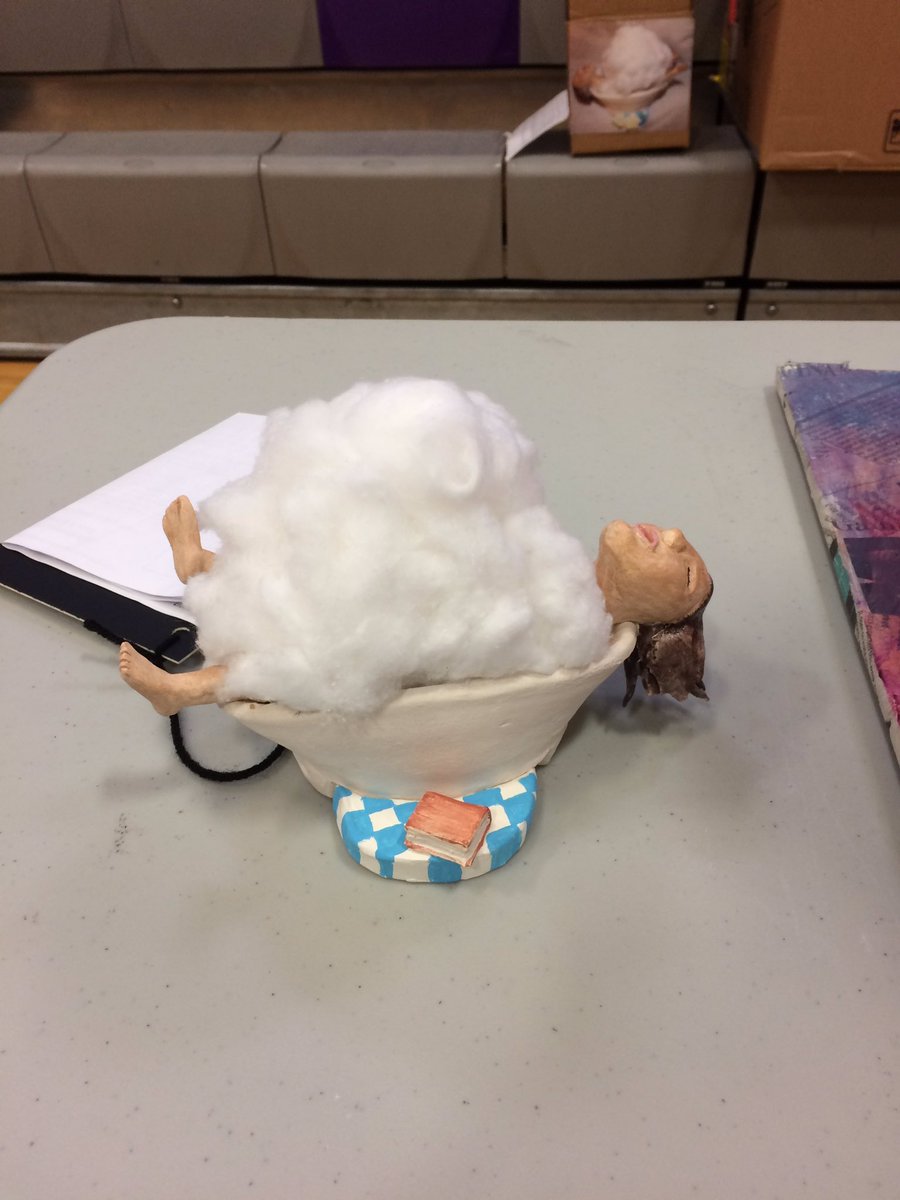 ClementsArtists's tweet photo. CONGRATS to 3D AP student Mariah! Her "End of the Day" going to State #VASE level!#arted https://t.co/j6IXTUnRkI