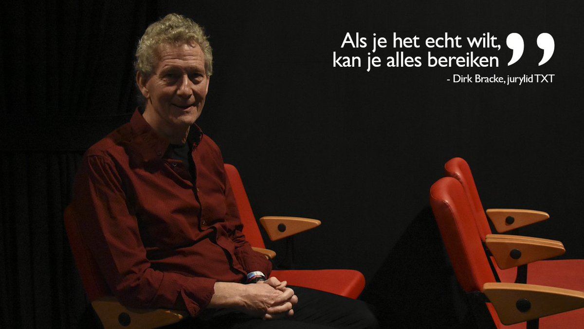 kunstbende_'s tweet photo. Dirk Bracke, jurylid TXT, heeft inspirerende woorden voor alle deelnemers #Kunstbende18 https://t.co/qUvBOVKntj